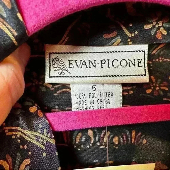 Vintage horse print long sleeve blouse size 6‎ - Picture 3 of 8